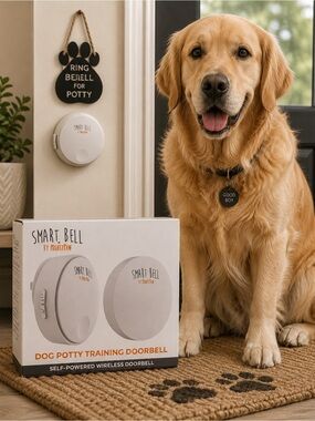 Mighty Paw Smart Bell Dog Potty Training Doorbell | Wireless | Self-Powered NIB